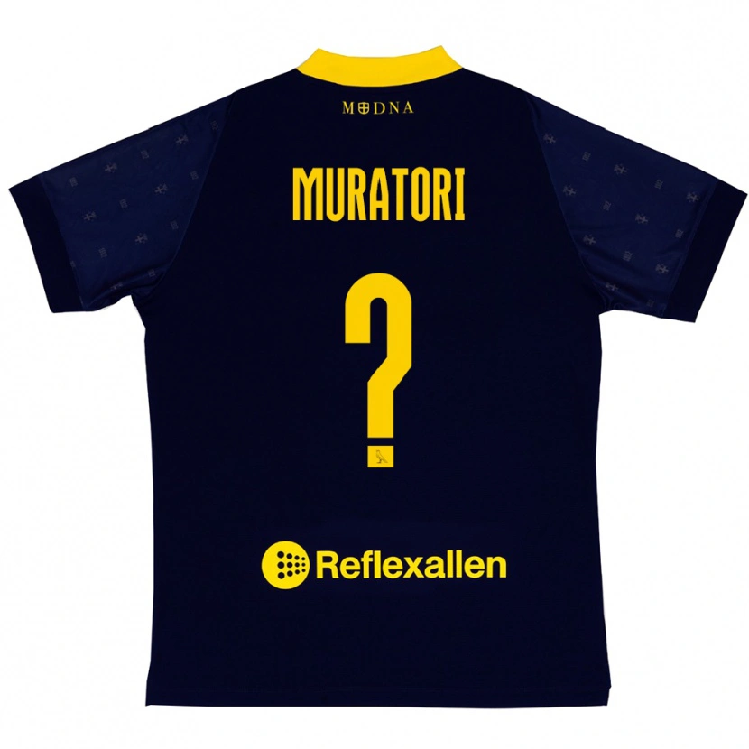 Danxen Herren Gabriele Muratori #0 Marineblau Gelb Auswärtstrikot Trikot 2025/26 T-Shirt