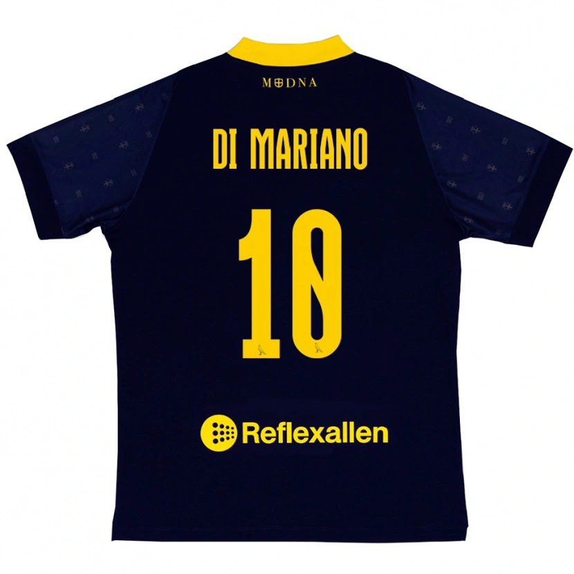 Danxen Herren Francesco Di Mariano #10 Marineblau Gelb Auswärtstrikot Trikot 2025/26 T-Shirt