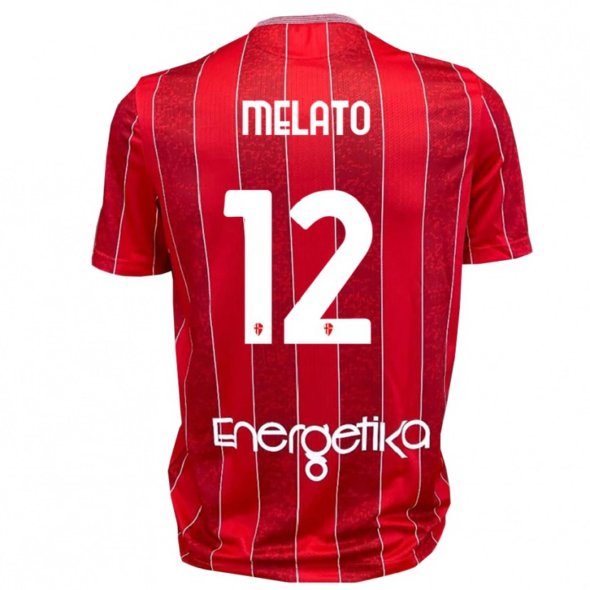 Danxen Herren Emanuele Melato #12 Rot Weiß Auswärtstrikot Trikot 2025/26 T-Shirt