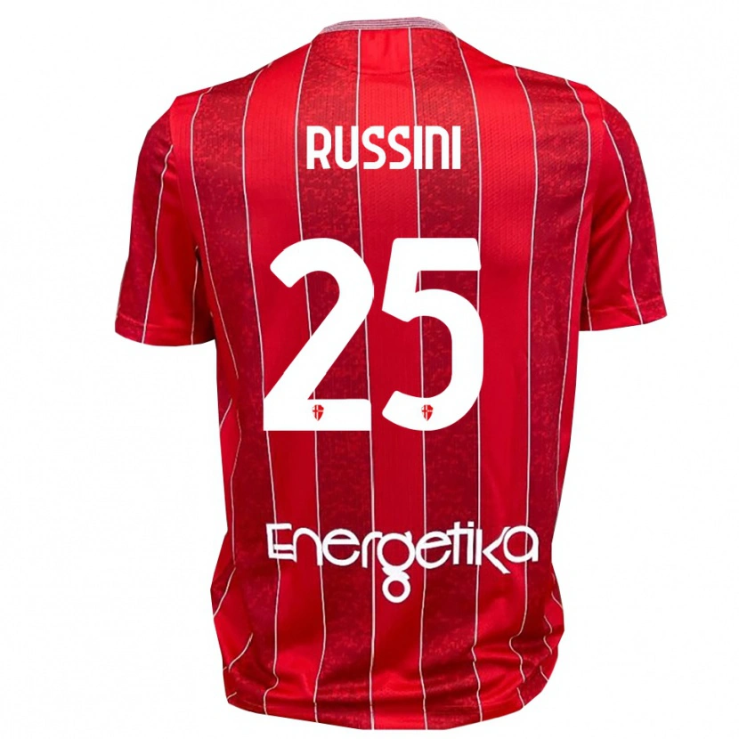 Danxen Herren Simone Russini #25 Rot Weiß Auswärtstrikot Trikot 2025/26 T-Shirt