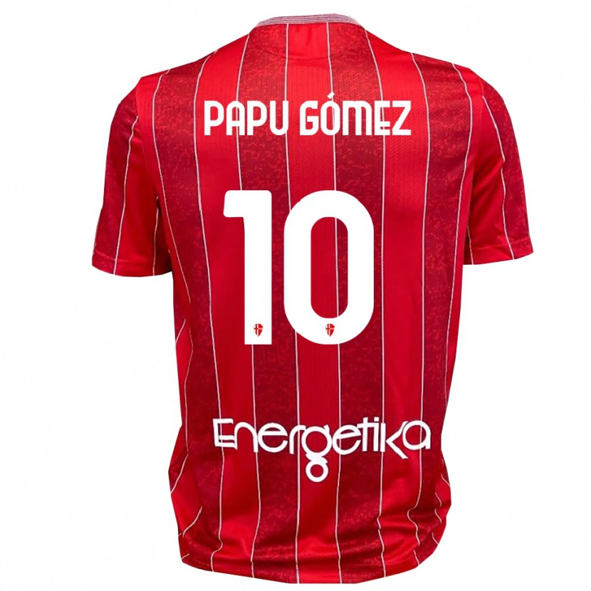 Danxen Herren Papu Gómez #10 Rot Weiß Auswärtstrikot Trikot 2025/26 T-Shirt