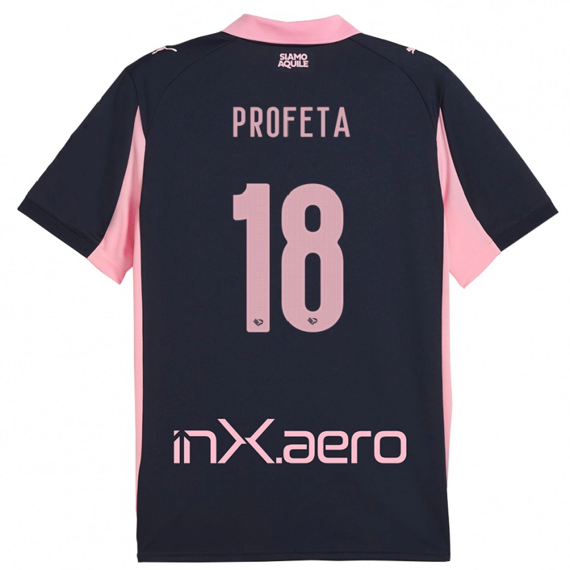 Danxen Herren Andrea Profeta #18 Marineblau Pink Auswärtstrikot Trikot 2025/26 T-Shirt