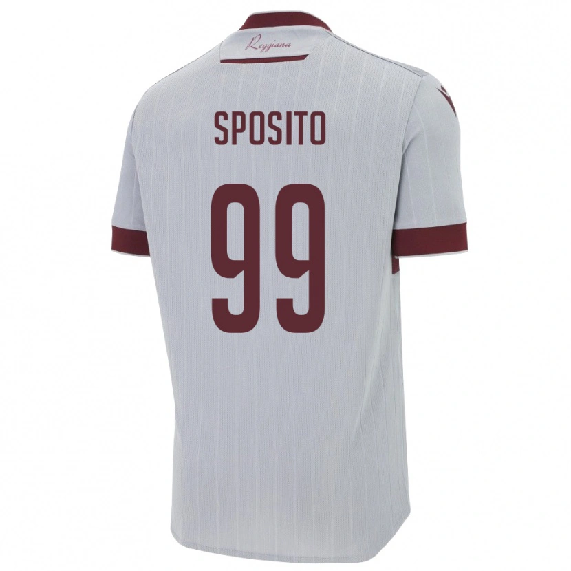 Danxen Herren Alex Sposito #99 Burgund Weiß Auswärtstrikot Trikot 2025/26 T-Shirt