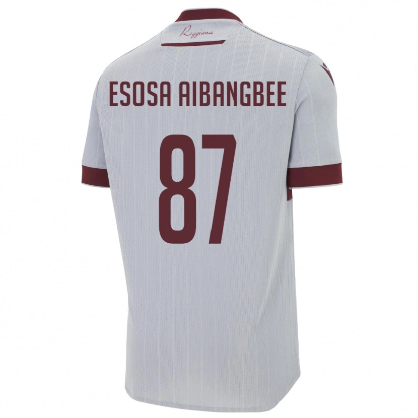 Danxen Herren Simon Esosa Aibangbee #87 Burgund Weiß Auswärtstrikot Trikot 2025/26 T-Shirt