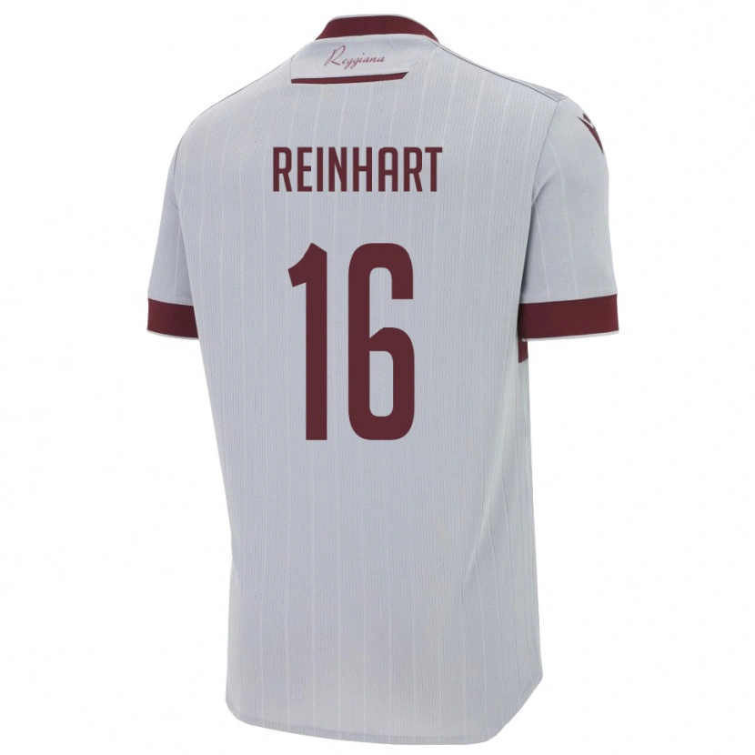 Danxen Herren Tobías Reinhart #16 Burgund Weiß Auswärtstrikot Trikot 2025/26 T-Shirt