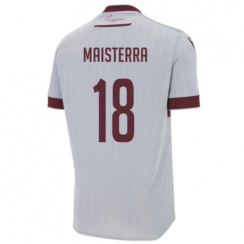 Danxen Herren Roque Maisterra #18 Burgund Weiß Auswärtstrikot Trikot 2025/26 T-Shirt