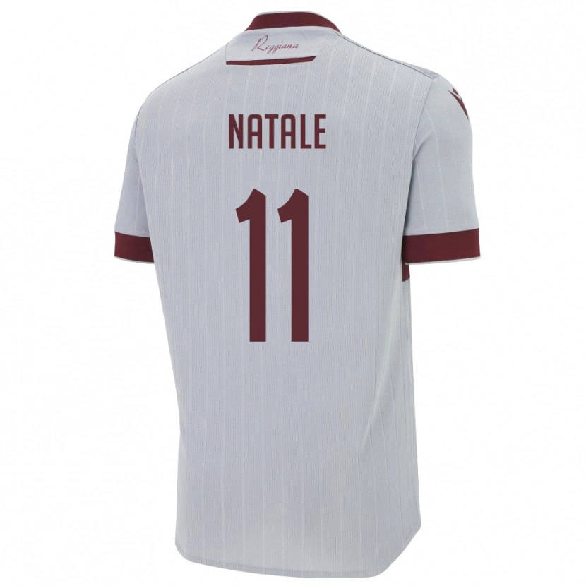 Danxen Herren Mario Natale #11 Burgund Weiß Auswärtstrikot Trikot 2025/26 T-Shirt