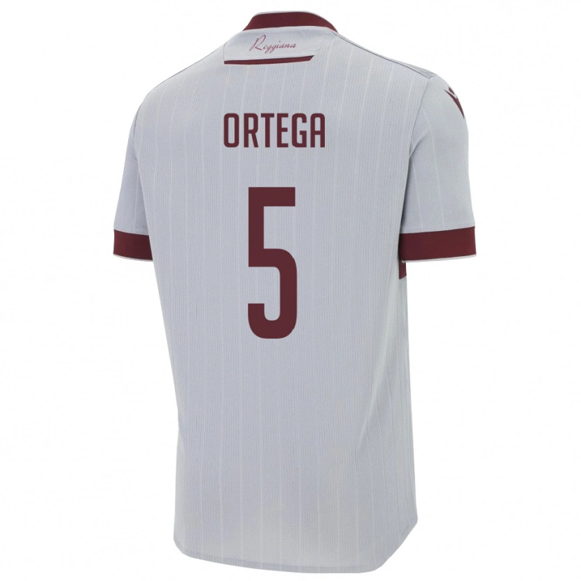 Danxen Herren Jean Paulo Cardona Ortega #5 Burgund Weiß Auswärtstrikot Trikot 2025/26 T-Shirt