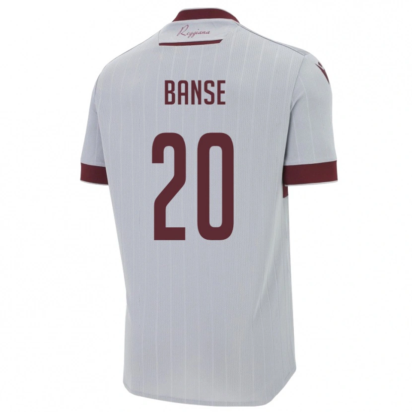 Danxen Herren Ousmane Banse #20 Burgund Weiß Auswärtstrikot Trikot 2025/26 T-Shirt