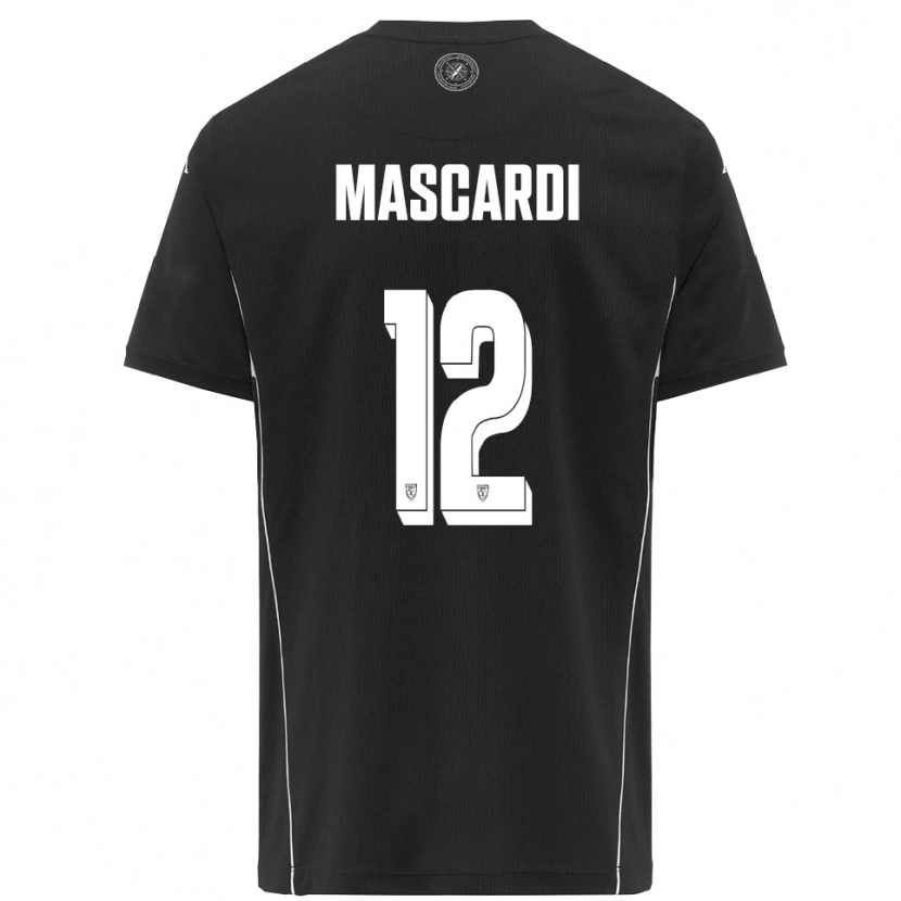 Danxen Herren Diego Mascardi #12 Schwarz Weiß Auswärtstrikot Trikot 2025/26 T-Shirt