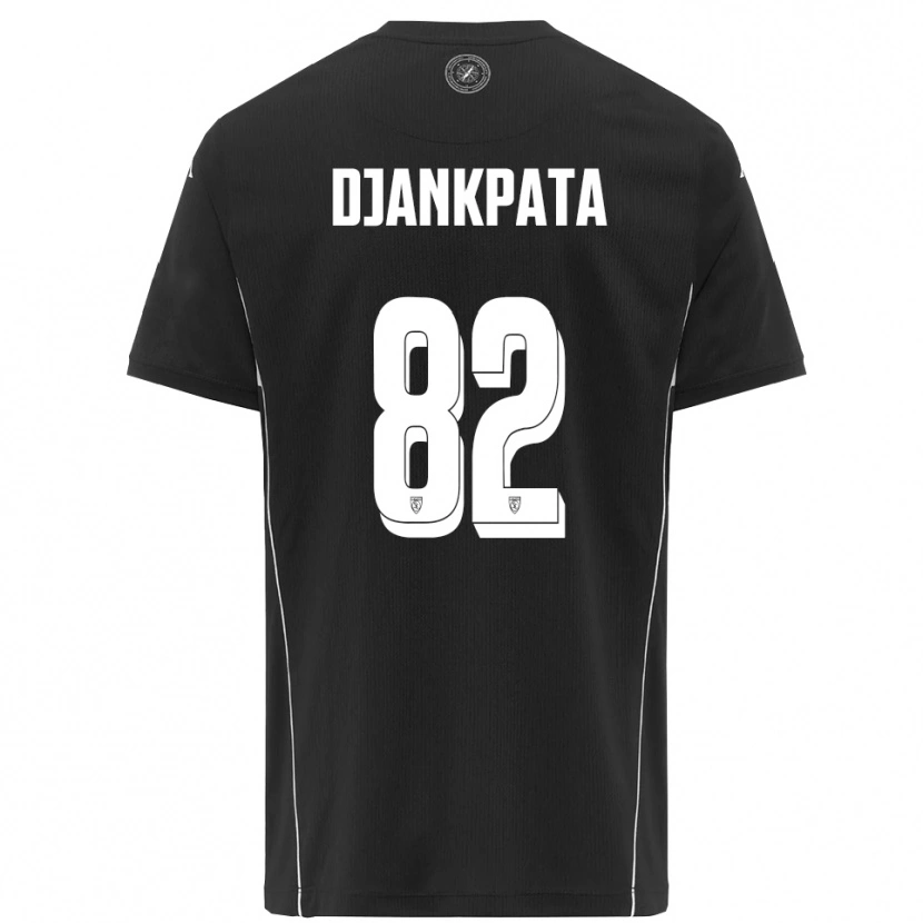 Danxen Herren Halid Djankpata #82 Schwarz Weiß Auswärtstrikot Trikot 2025/26 T-Shirt