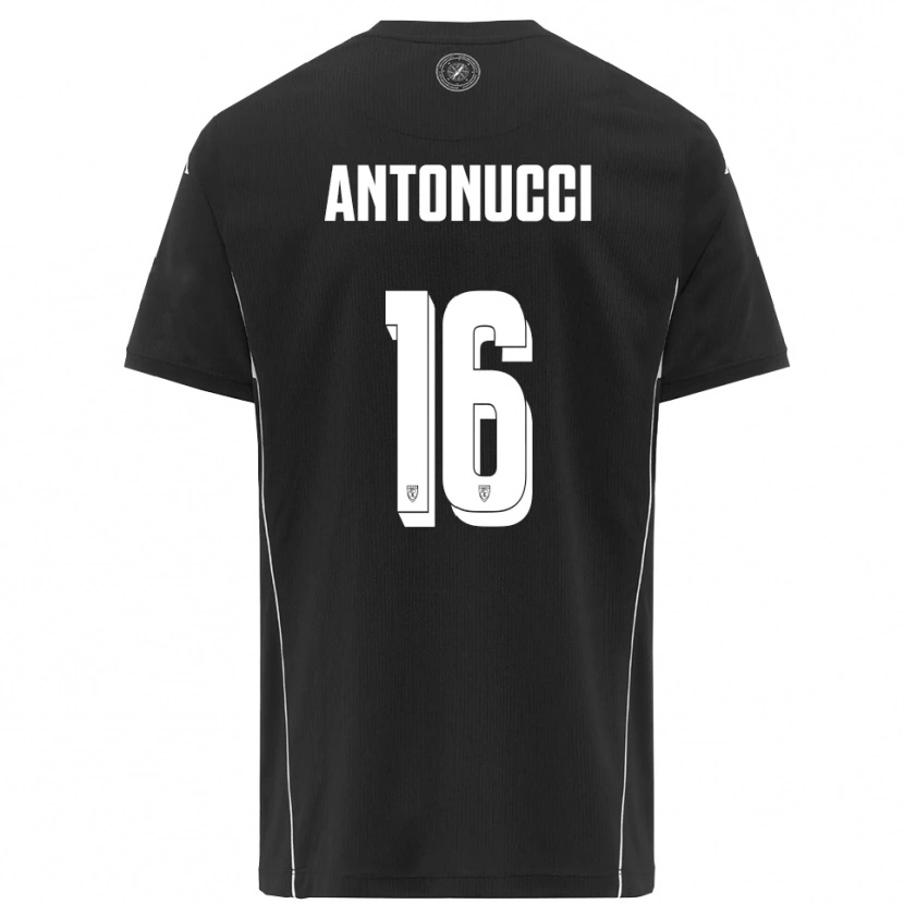 Danxen Herren Mirko Antonucci #16 Schwarz Weiß Auswärtstrikot Trikot 2025/26 T-Shirt