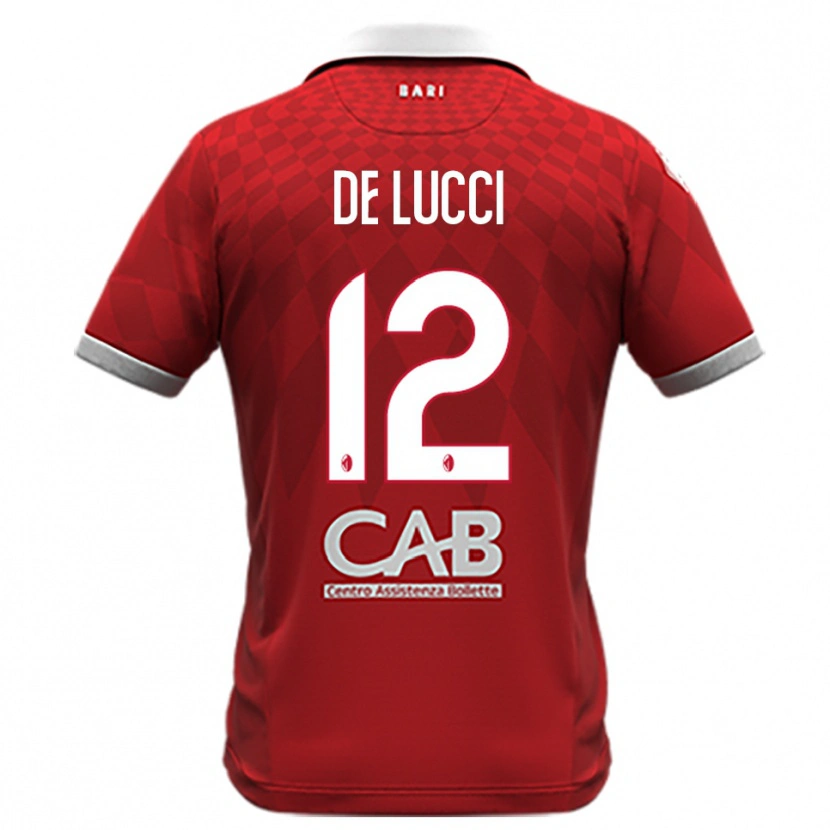 Danxen Herren Paolo De Lucci #12 Rot Weiß Auswärtstrikot Trikot 2025/26 T-Shirt