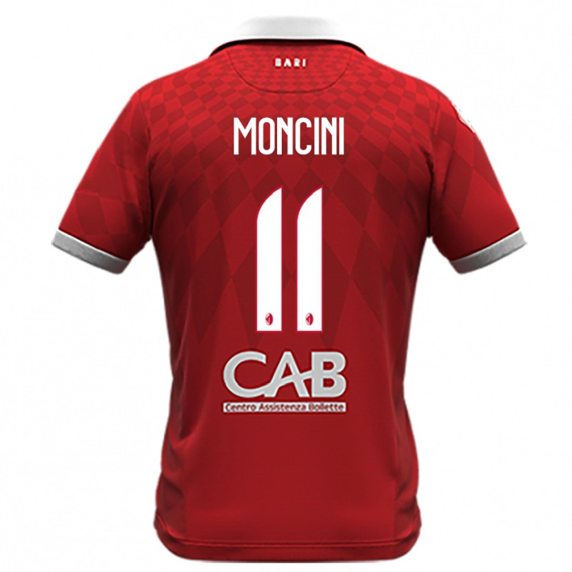 Danxen Herren Gabriele Moncini #11 Rot Weiß Auswärtstrikot Trikot 2025/26 T-Shirt