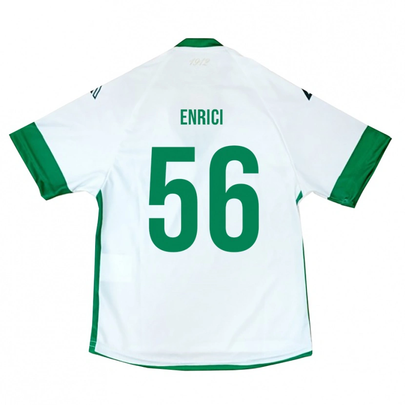 Danxen Herren Patrick Enrici #56 Weiß Grün Blau Auswärtstrikot Trikot 2025/26 T-Shirt