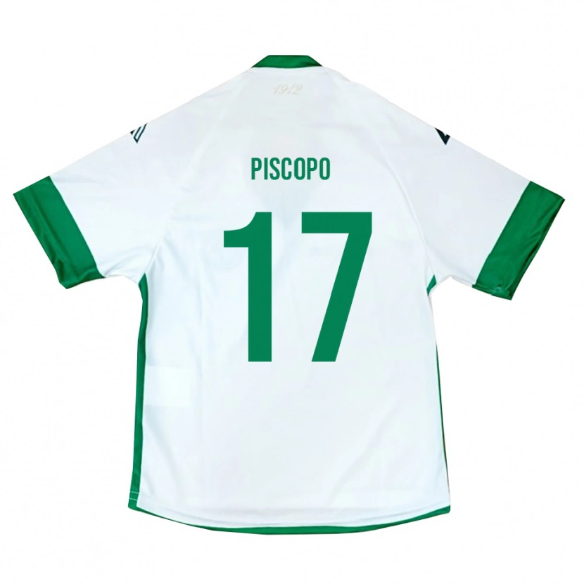 Danxen Herren Francesco Piscopo #17 Weiß Grün Blau Auswärtstrikot Trikot 2025/26 T-Shirt