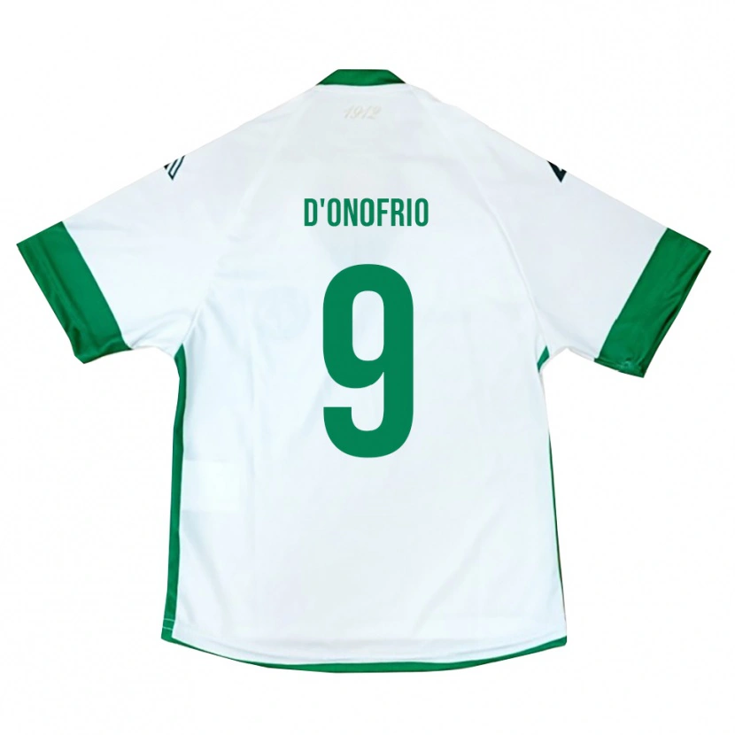Danxen Herren Saverio D'onofrio #9 Weiß Grün Blau Auswärtstrikot Trikot 2025/26 T-Shirt