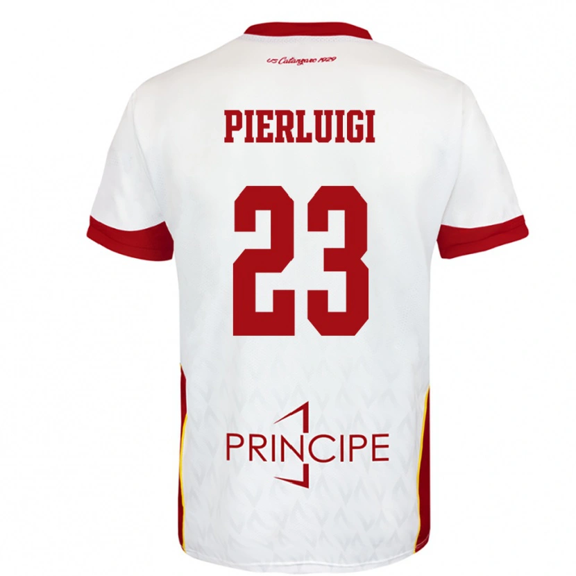 Danxen Herren Federico Pierluigi #23 Weiß Rot Auswärtstrikot Trikot 2025/26 T-Shirt