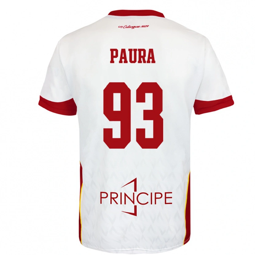Danxen Herren Mario Paura #93 Weiß Rot Auswärtstrikot Trikot 2025/26 T-Shirt