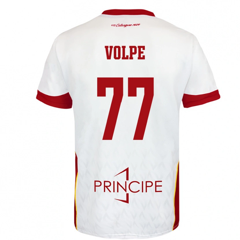 Danxen Herren Giovanni Volpe #77 Weiß Rot Auswärtstrikot Trikot 2025/26 T-Shirt