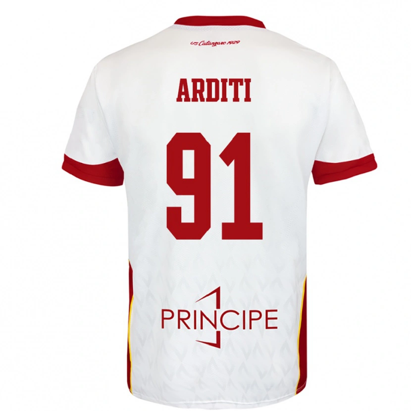 Danxen Herren Gabriel Arditi #91 Weiß Rot Auswärtstrikot Trikot 2025/26 T-Shirt