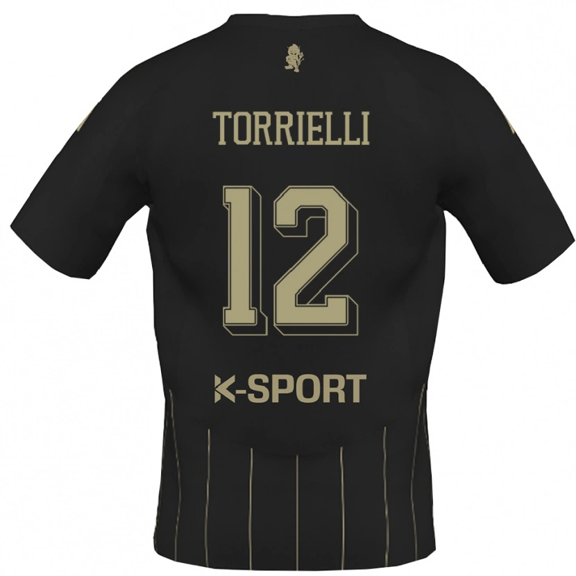 Danxen Herren Edoardo Torrielli #12 Grau Weiß Auswärtstrikot Trikot 2025/26 T-Shirt