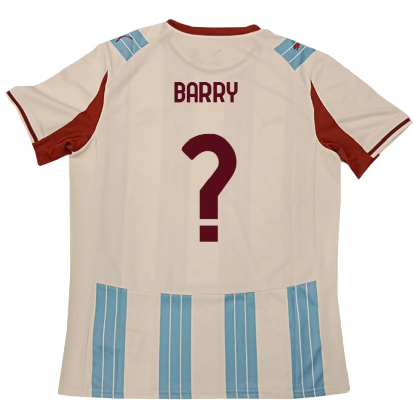 Danxen Herren Sammy Barry #0 Himmelblau Weiß Auswärtstrikot Trikot 2025/26 T-Shirt