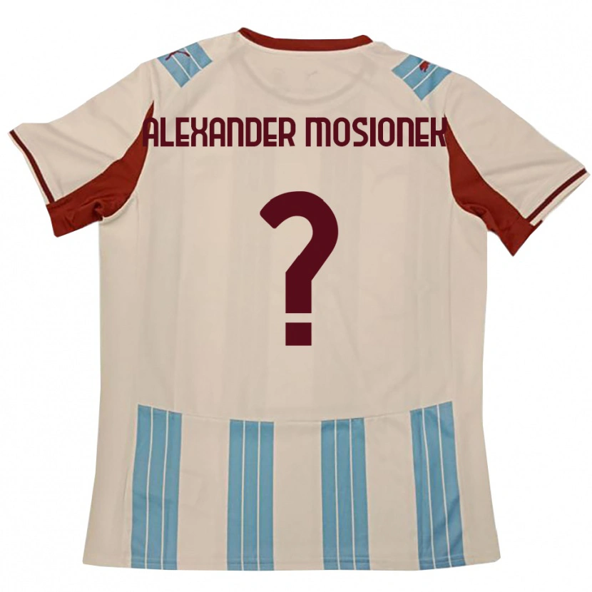 Danxen Herren Kamil Alexander Mosionek #0 Himmelblau Weiß Auswärtstrikot Trikot 2025/26 T-Shirt