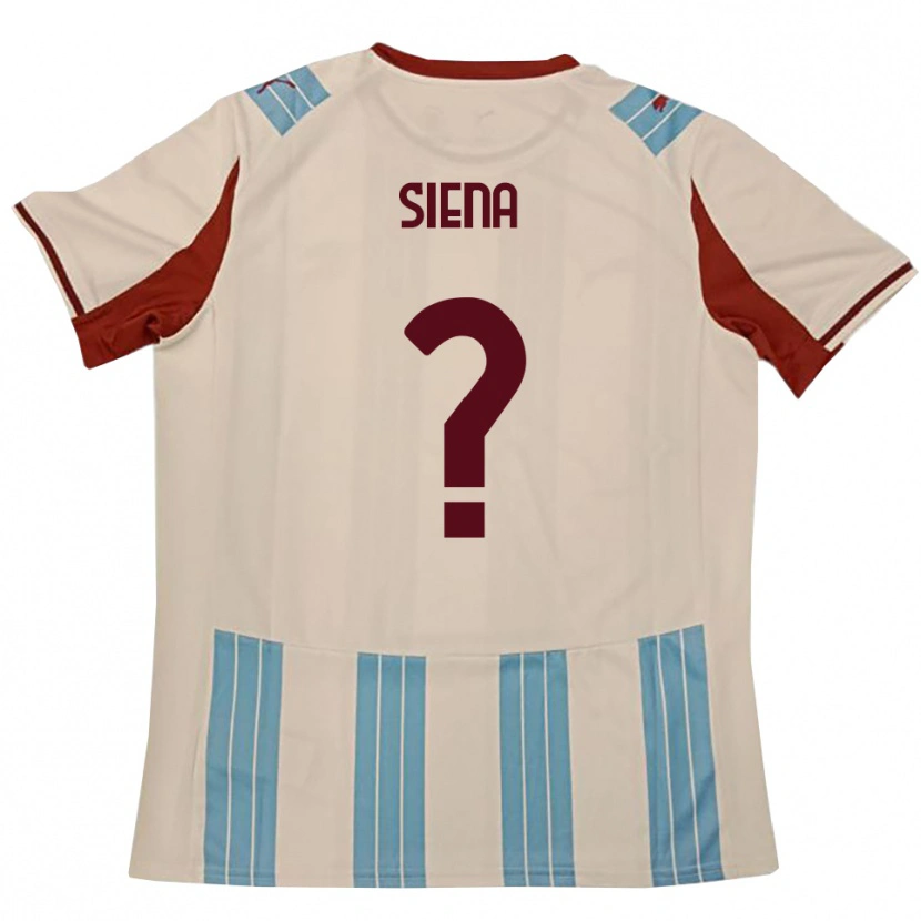 Danxen Herren Francesco Siena #0 Himmelblau Weiß Auswärtstrikot Trikot 2025/26 T-Shirt
