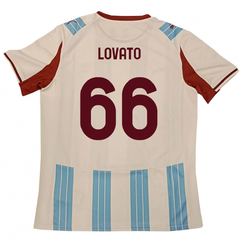 Danxen Herren Matteo Lovato #66 Himmelblau Weiß Auswärtstrikot Trikot 2025/26 T-Shirt
