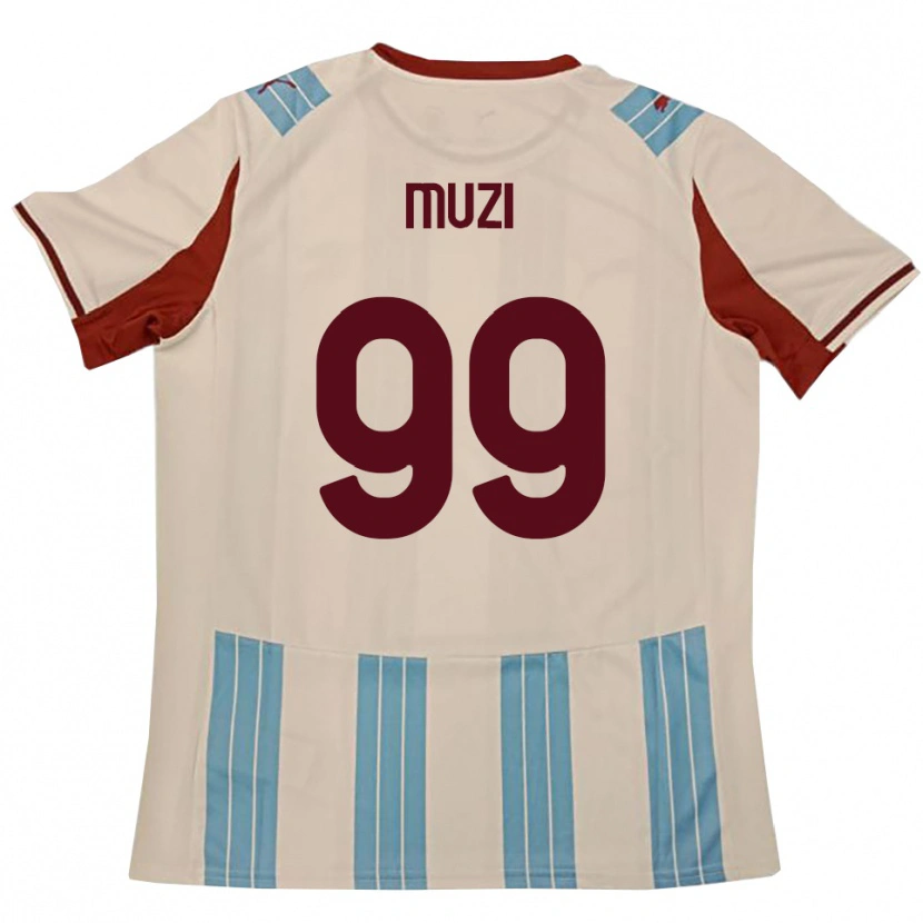Danxen Herren Christian Muzi #99 Himmelblau Weiß Auswärtstrikot Trikot 2025/26 T-Shirt
