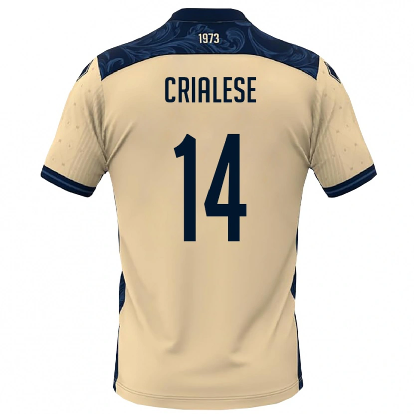 Danxen Herren Carlo Crialese #14 Weiß Marineblau Auswärtstrikot Trikot 2025/26 T-Shirt