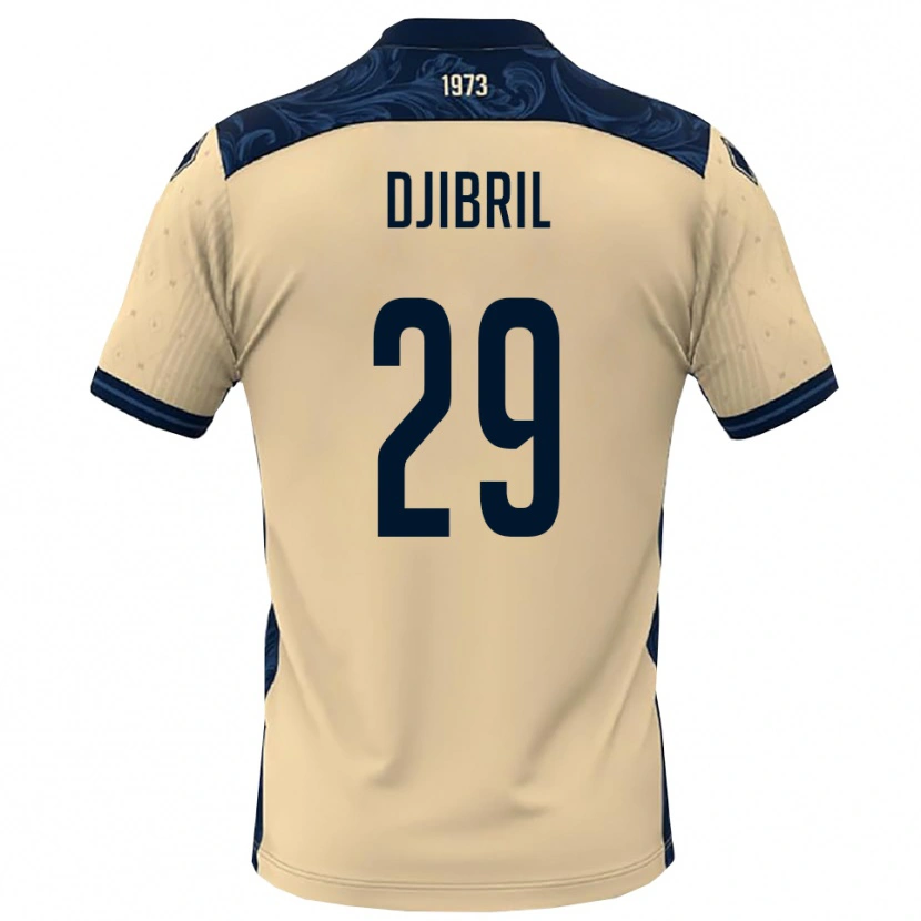 Danxen Herren Akim Djibril #29 Weiß Marineblau Auswärtstrikot Trikot 2025/26 T-Shirt