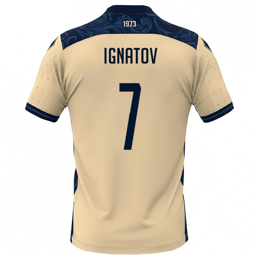 Danxen Herren Eduard Ignatov #7 Weiß Marineblau Auswärtstrikot Trikot 2025/26 T-Shirt