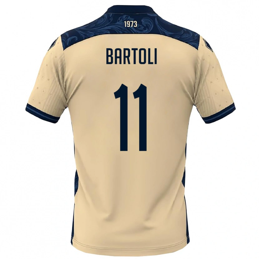 Danxen Herren Emanuele Bartoli #11 Weiß Marineblau Auswärtstrikot Trikot 2025/26 T-Shirt