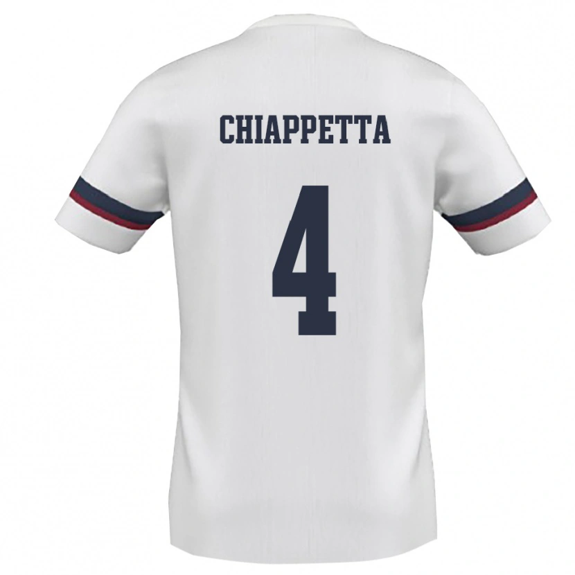 Danxen Herren Mirko Chiappetta #4 Weiß Rot Auswärtstrikot Trikot 2025/26 T-Shirt