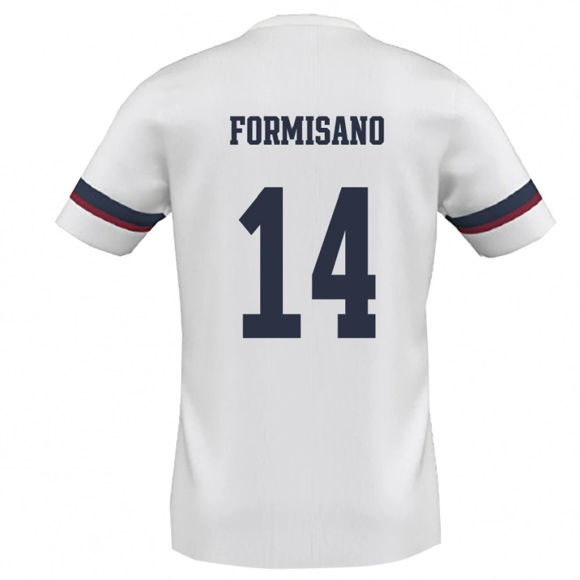 Danxen Herren Cristiano Formisano #14 Weiß Rot Auswärtstrikot Trikot 2025/26 T-Shirt