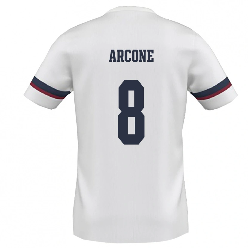 Danxen Herren Paolo Arcone #8 Weiß Rot Auswärtstrikot Trikot 2025/26 T-Shirt