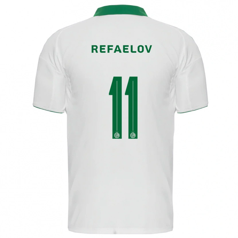 Danxen Herren Lior Refaelov #11 Weiß Grün Auswärtstrikot Trikot 2025/26 T-Shirt