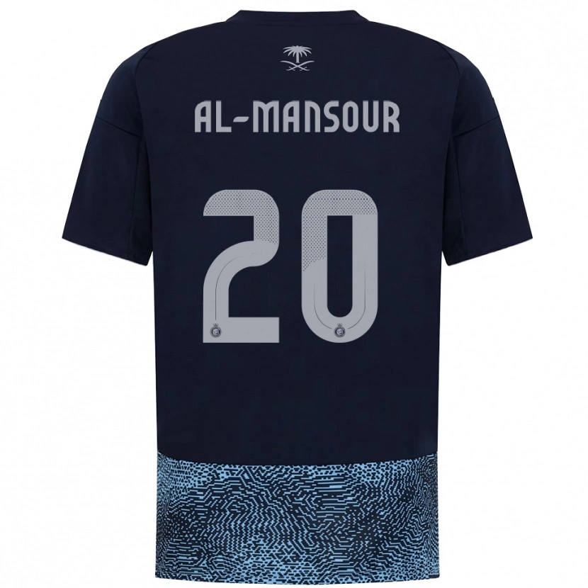 Danxen Herren Hamad Al-Mansour #20 Marineblau Himmelblau Auswärtstrikot Trikot 2025/26 T-Shirt