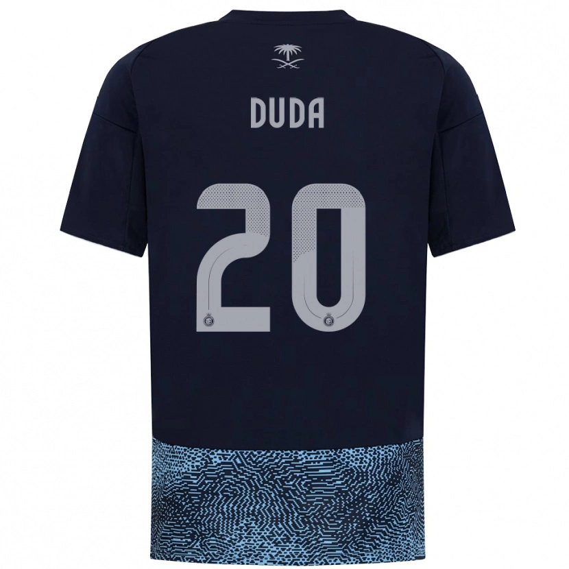 Danxen Herren Duda Francelino #20 Marineblau Himmelblau Auswärtstrikot Trikot 2025/26 T-Shirt