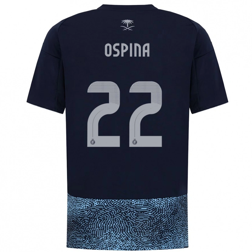 Danxen Herren David Ospina #22 Marineblau Himmelblau Auswärtstrikot Trikot 2025/26 T-Shirt