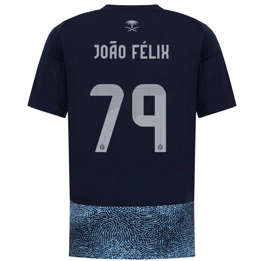 Danxen Herren João Félix #79 Marineblau Himmelblau Auswärtstrikot Trikot 2025/26 T-Shirt
