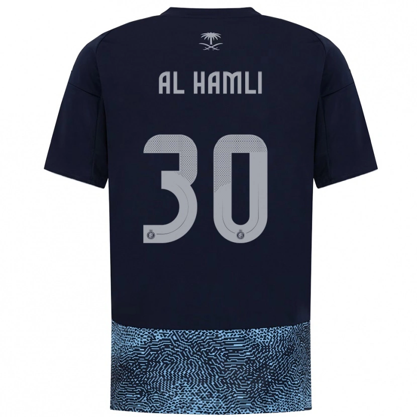 Danxen Herren Noura Al-Hamli #30 Marineblau Himmelblau Auswärtstrikot Trikot 2025/26 T-Shirt