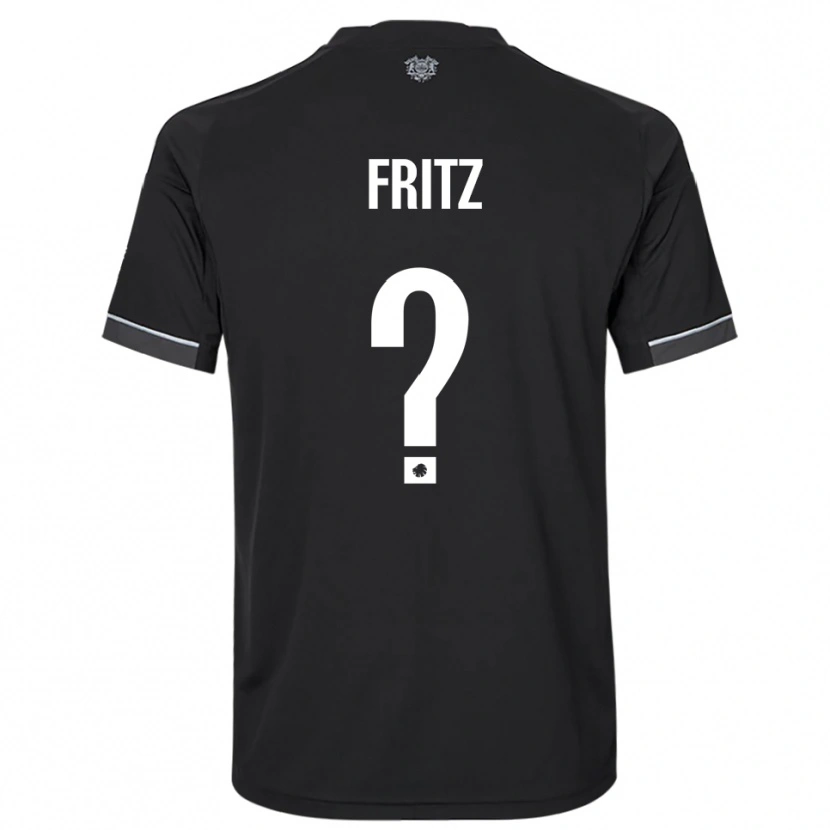 Danxen Herren Gustav Fritz #0 Schwarz Weiß Auswärtstrikot Trikot 2025/26 T-Shirt
