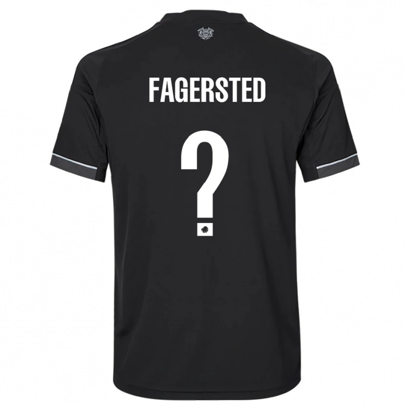 Danxen Herren Johan Fagersted #0 Schwarz Weiß Auswärtstrikot Trikot 2025/26 T-Shirt