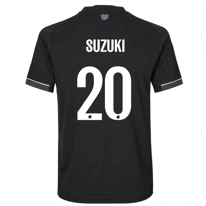 Danxen Herren Junnosuke Suzuki #20 Schwarz Weiß Auswärtstrikot Trikot 2025/26 T-Shirt