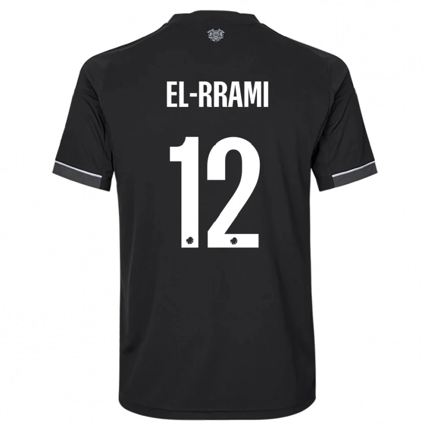 Danxen Herren Jamil El-Rrami #12 Schwarz Weiß Auswärtstrikot Trikot 2025/26 T-Shirt