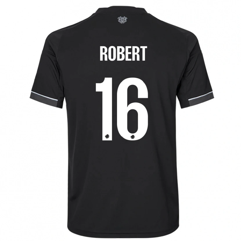 Danxen Herren Robert #16 Schwarz Weiß Auswärtstrikot Trikot 2025/26 T-Shirt