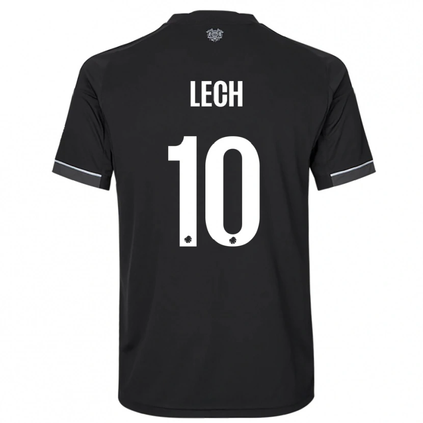 Danxen Herren Josephine Lech #10 Schwarz Weiß Auswärtstrikot Trikot 2025/26 T-Shirt